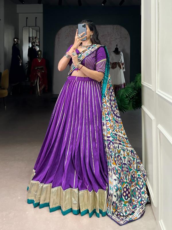LNB 1658 Chanderi PRL Best lehenga choli manufacturers in Kolkata - wholesale export